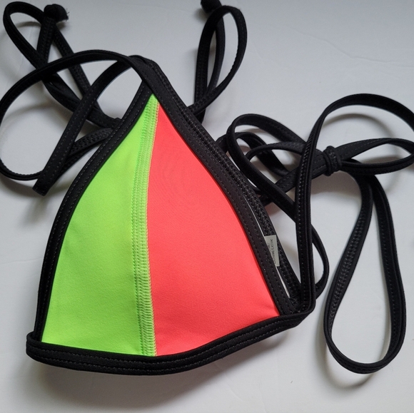 PINK Victoria's Secret Red and Green Bikini - Picture 3 of 8